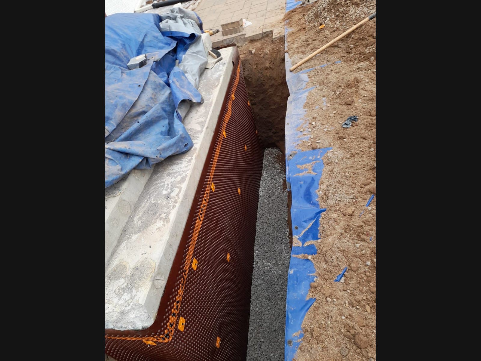 Foundation excavation on a Muskoka waterproofing job